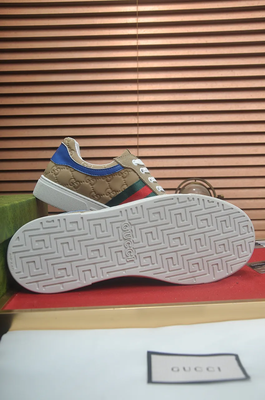 Men's men's shoes💰440💶[GUCCI] official website 1:1 men's sports shoes are now on the market. They are made of original fabric + water-dyed sheepskin lining, plus the official website original 1:1 comfortable outsole. Fashionable and versatile, super comfortable and breathable. Standard shoe size 38/45 (custom-made size 45 is non-refundable)